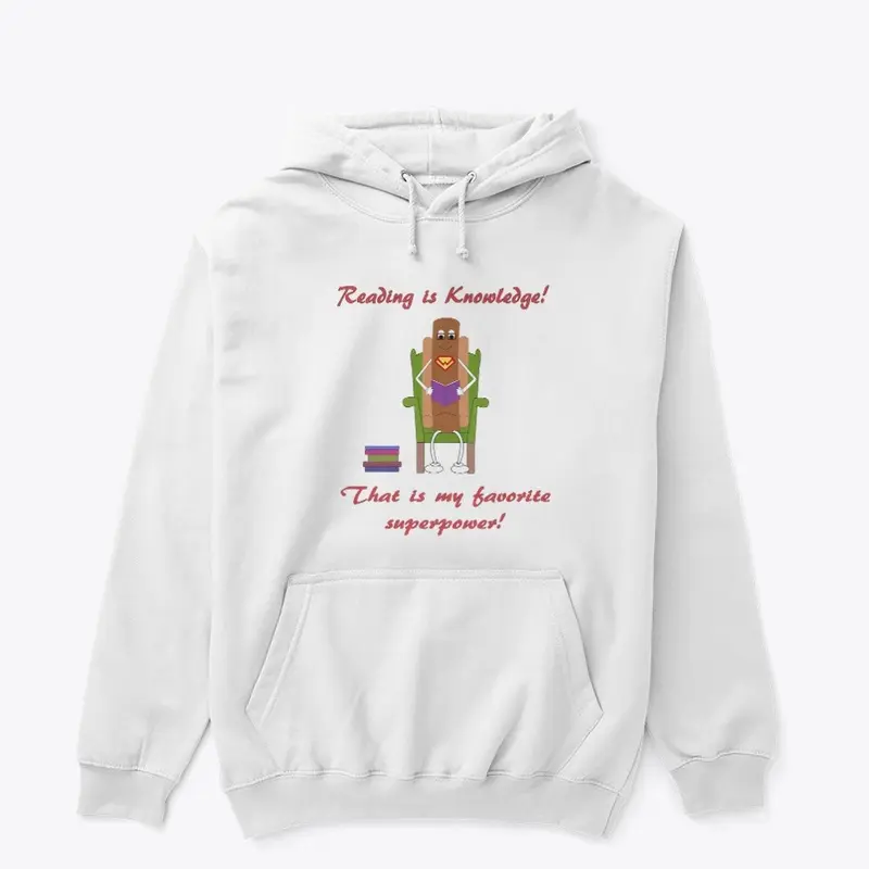 Wienie-Man Reading Hoodie